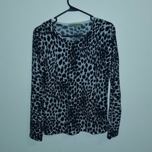 Carolyn Taylor animal print shirt